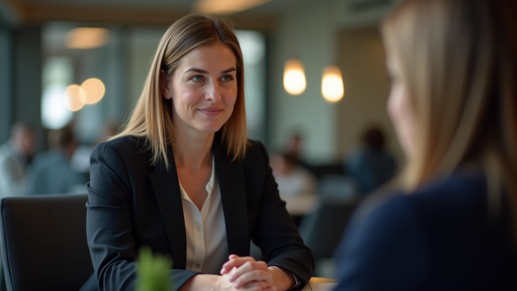 Person in professional coaching session demonstrating attentive listening posture with relaxed body language